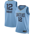tocy M.Grizzlies #12 Ja Morant Jordan Brand Light Blue Swingman Stitched Jerseys- Statement Edition