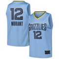 tocy M.Grizzlies #12 Ja Morant Light Blue Fast Break Replica Player Stitched Jerseys- Statement Edition