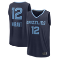 tocy M.Grizzlies #12 Ja Morant Navy Fast Break Replica Player Stitched Jerseys- Icon Edition