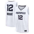 tocy M.Grizzlies #12 Ja Morant White Fast Break Replica Player Stitched Jerseys- Association Edition