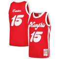 tocy M.Grizzlies #15 Vince Carter Mitchell & Ness Red 2015-2016 Hardwood Classics Swingman Stitched Jerseys