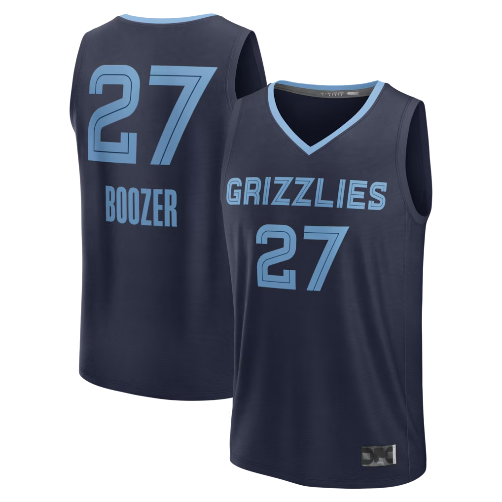 tocy M.Grizzlies #27 Cameron Boozer Navy Draft First Round Pick Fast Break Stitched Jerseys- Icon Edition