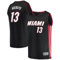 tocy M.Heat #13 Bam Adebayo Black Fast Break Replica Player Jerseys - Icon Edition