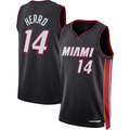 tocy M.Heat #14 Tyler Herro Black Swingman Jerseys - Icon Edition