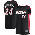 tocy M.Heat #24 Haywood Highsmith Black 2021-2022 Fast Break Replica Jerseys - Icon Edition