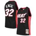 tocy M.Heat #32 Shaquille O'Neal Mitchell & Ness Black Hardwood Classics Swingman Jerseys