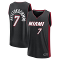 tocy M.Heat #7 Giannis Antetokounmpo Black Fast Break Jerseys - Icon Edition