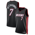 tocy M.Heat #7 Giannis Antetokounmpo Black Swingman Jerseys - Icon Edition