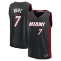 tocy M.Heat #7 Kel'el Ware Black Fast Break Replica Player Jerseys - Icon Edition