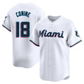 tocy M.Marlins #18 Griffin Conine Player White Home Limited Stitched Jerseys
