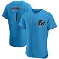 tocy M.Marlins #1 Connor Norby Player Blue Home Limited Elite Stitched Jerseys