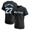tocy M.Marlins #22 Sandy Alcantara Player Black Vapor Home Limited Elite Stitched Jerseys
