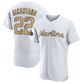 tocy M.Marlins #22 Sandy Alcantara Player Gold  Home Limited Elite Stitched Jerseys