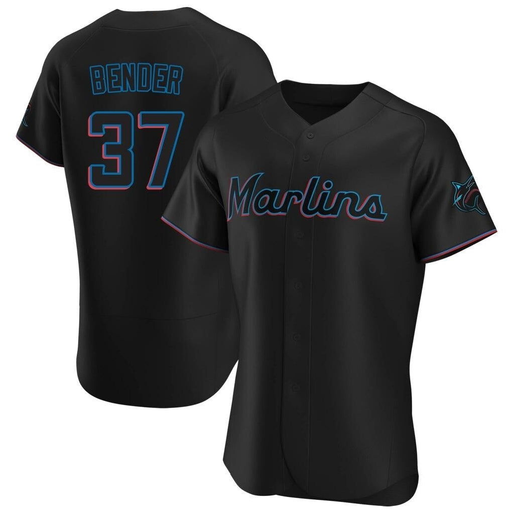 tocy M.Marlins #37 Anthony Bender Player Black Home Limited Elite Stitched Jerseys