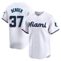 tocy M.Marlins #37 Anthony Bender Player White  Home Limited Stitched Jerseys