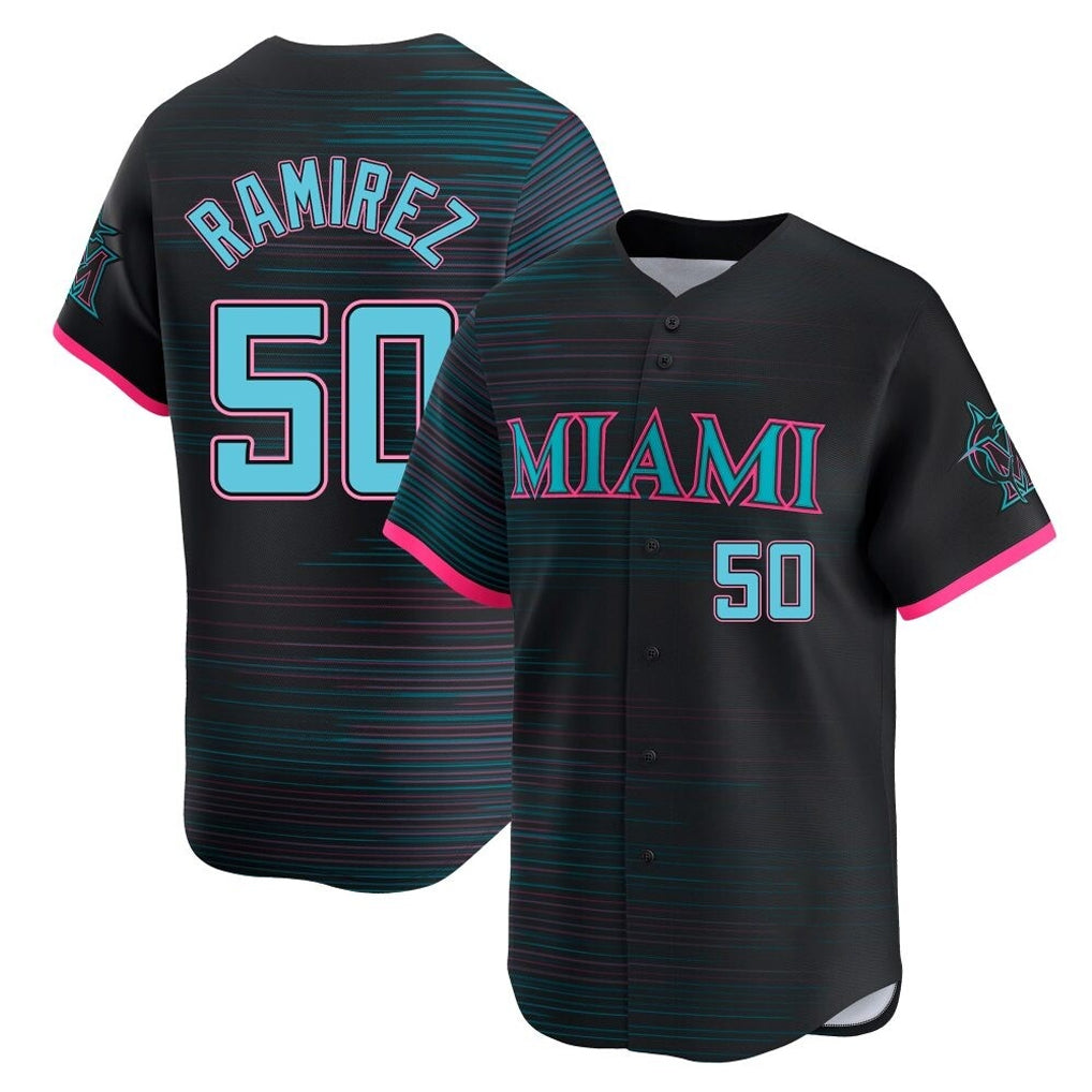 tocy M.Marlins #50 Agustin Ramirez Player Black City Connect Home Limited Stitched Jerseys