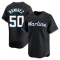 tocy M.Marlins #50 Agustin Ramirez Player Black  Home Limited Stitched Jerseys