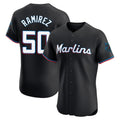 tocy M.Marlins #50 Agustin Ramirez Player Black Vapor Home Limited Elite Stitched Jerseys