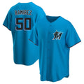 tocy M.Marlins #50 Agustin Ramirez Player Blue Home Game Stitched Jerseys