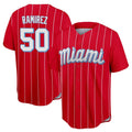 tocy M.Marlins #50 Agustin Ramirez Player Red City Connect Home Game Stitched Jerseys