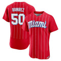 tocy M.Marlins #50 Agustin Ramirez Player Red City Connect Home Limited Elite Stitched Jerseys