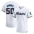 tocy M.Marlins #50 Agustin Ramirez Player White  Home Limited Elite Stitched Jerseys