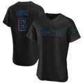 tocy M.Marlins #6 Otto Lopez Player Black Home Limited Elite Stitched Jerseys