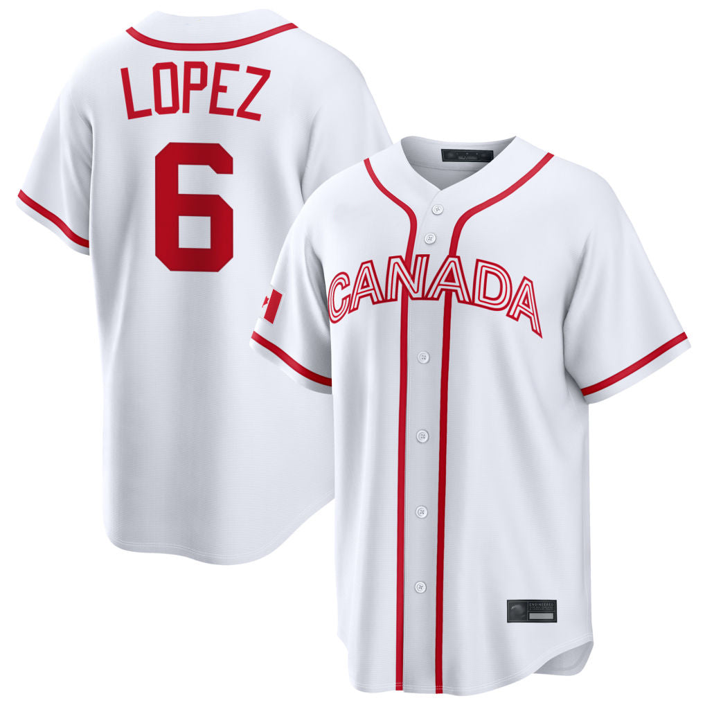 tocy M.Marlins #6 Otto Lopez Player White 2026 World Classic Home Pick-A-Player Stitched Jerseys