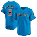 tocy M.Marlins #9 Xavier Edwards Player Blue Home Limited Stitched Jerseys