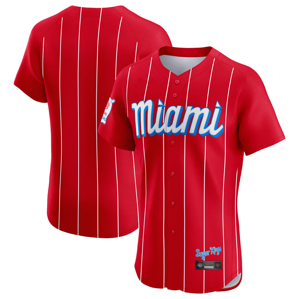 tocy M.Marlins Blank Player Red City Connect Home Limited Elite Stitched Jerseys