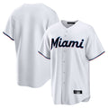 tocy M.Marlins Blank Player White  Home Game Stitched Jerseys