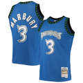 tocy M.Timberwolves #3 Stephon Marbury Mitchell & Ness Blue 1996-1997 Hardwood Classics Swingman Stitched Jerseys