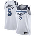 tocy M.Timberwolves #5 Anthony Edwards White Swingman Stitched Jerseys - Association Edition
