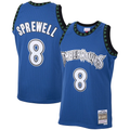 tocy M.Timberwolves #8 Latrell Sprewell Mitchell & Ness Blue 2003-2004 Hardwood Classics Swingman Stitched Jerseys