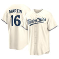 tocy M.Twins #16 Austin Martin Player Cream Game Limited Home Stitched Jerseys