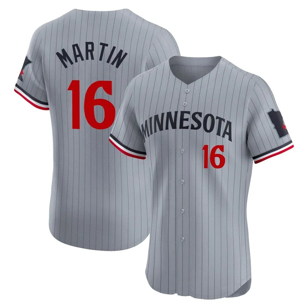 tocy M.Twins #16 Austin Martin Player Gray Home Limited Elite Stitched Jerseys