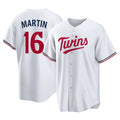 tocy M.Twins #16 Austin Martin Player White Home Game Stitched Jerseys