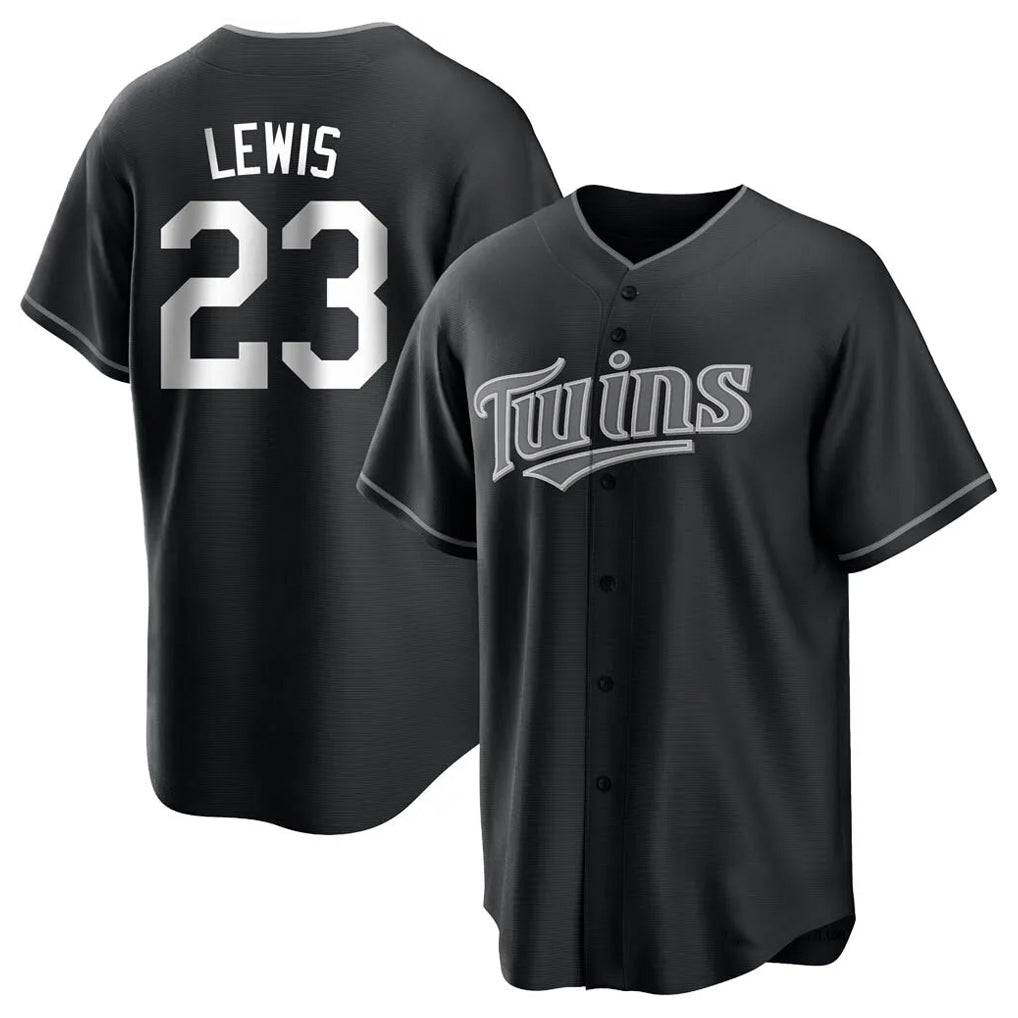 tocy M.Twins #23 Royce Lewis Player Black Home Game Stitched Jerseys