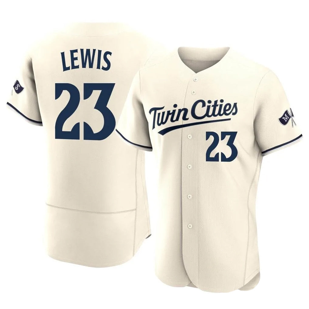 tocy M.Twins #23 Royce Lewis Player Cream Home Limited Elite Stitched Jerseys