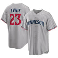 tocy M.Twins #23 Royce Lewis Player Gray Game Limited Home Stitched Jerseys