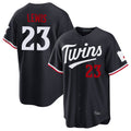tocy M.Twins #23 Royce Lewis Player Navy Home Game Stitched Jerseys