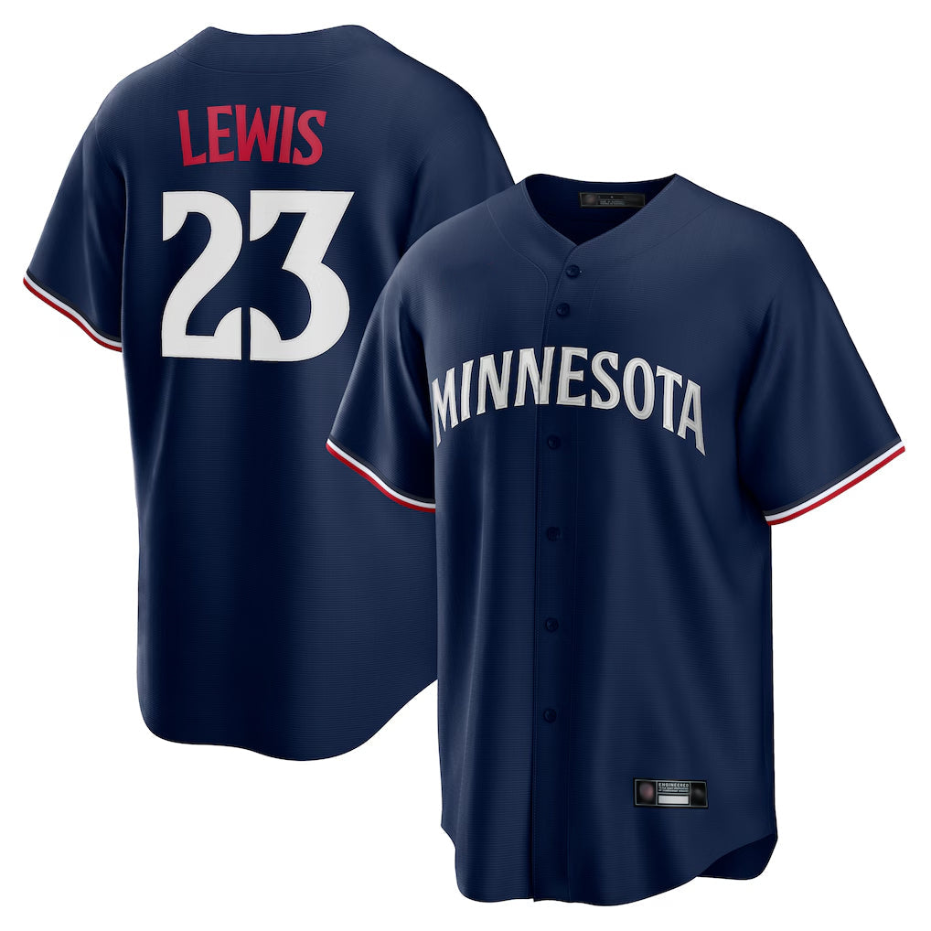 tocy M.Twins #23 Royce Lewis Player Navy Replica Alternate Home Stitched Jerseys