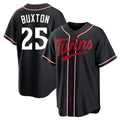 tocy M.Twins #25 Byron Buxton Player Black Fashion Out Home Limited Stitched Jerseys