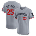 tocy M.Twins #25 Byron Buxton Player Gray Home Limited Elite Stitched Jerseys