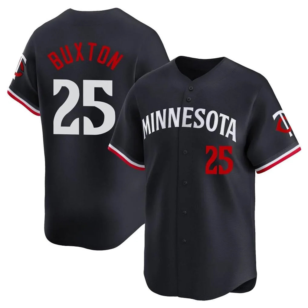 tocy M.Twins #25 Byron Buxton Player Navy Home Limited Stitched Jerseys