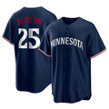 tocy M.Twins #25 Byron Buxton Player Navy Replica Alternate Home Stitched Jerseys