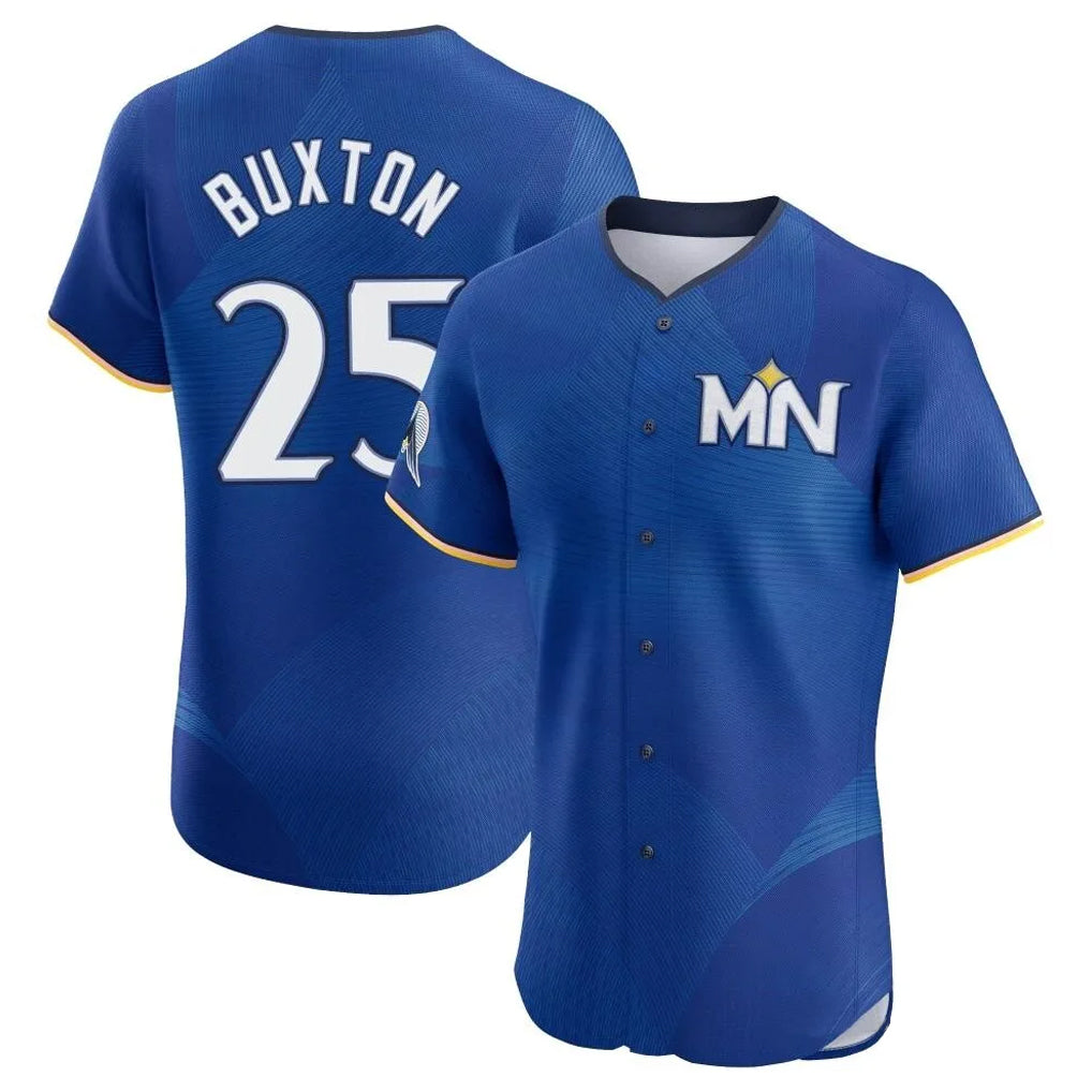 tocy M.Twins #25 Byron Buxton Player Royal City Connect Limited Elite Home Stitched Jerseys