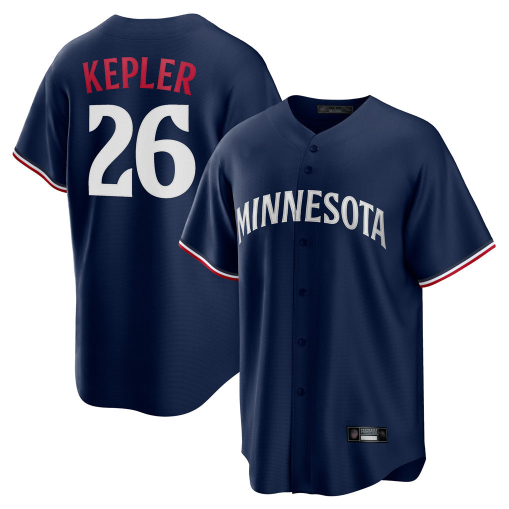 tocy M.Twins #26 Max Kepler Player Navy Replica Alternate Home Stitched Jerseys