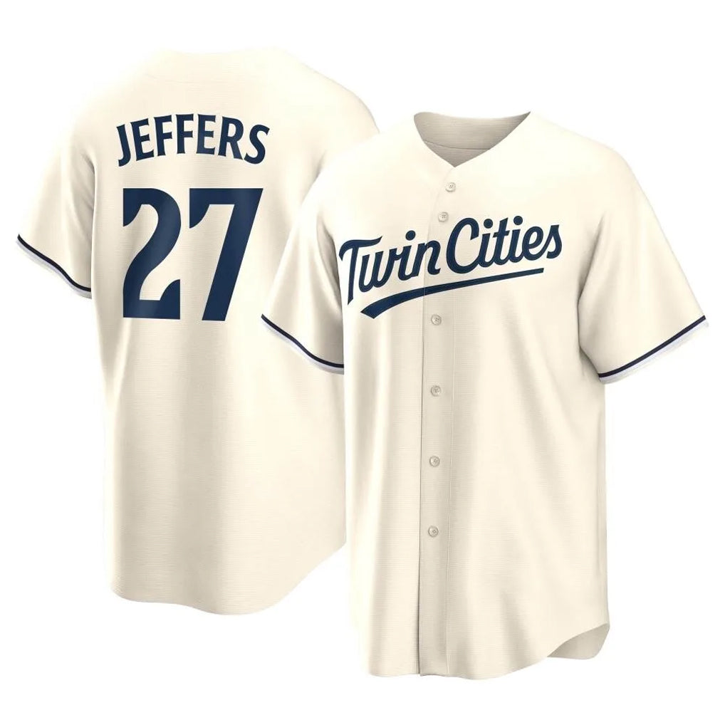 tocy M.Twins #27 Ryan Jeffers Player Cream Game Limited Home Stitched Jerseys