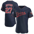 tocy M.Twins #27 Ryan Jeffers Player Navy 60th Home Limited Elite Stitched Jerseys